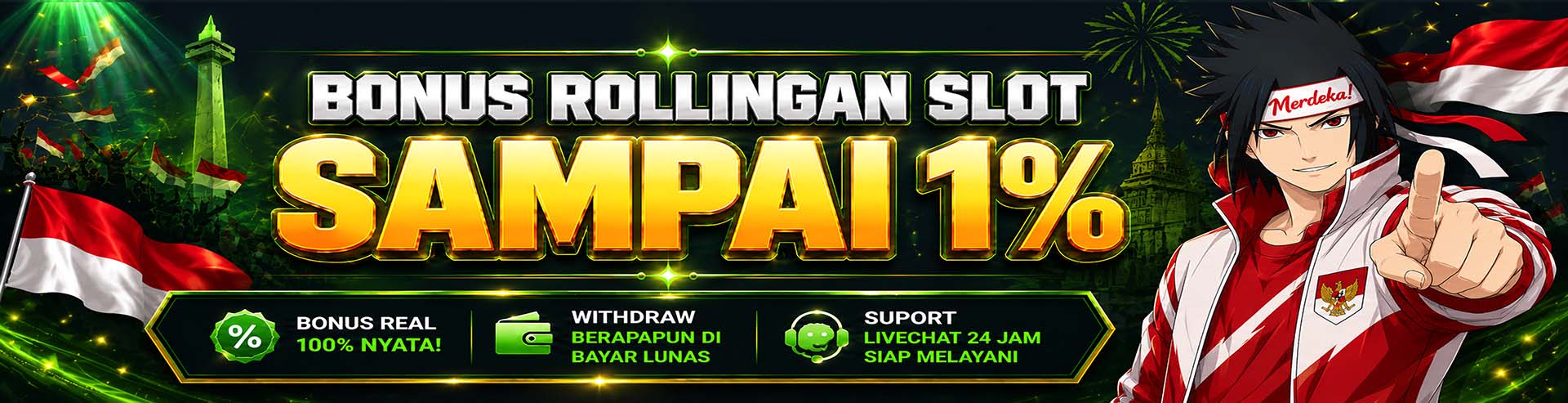 Bonus Rollingan SLOT 1%